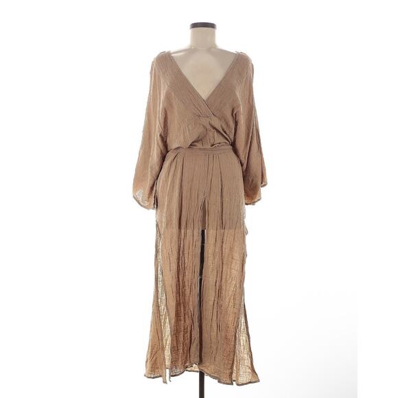 Women’s Chaliskan Kimono Top Brown Size M/L - Picture 1 of 3